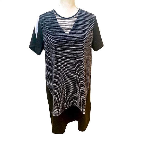 reed Dresses & Skirts - NWT Reed limited edition mesh overlay sporty tunic top or dress scuba knit sz xl
